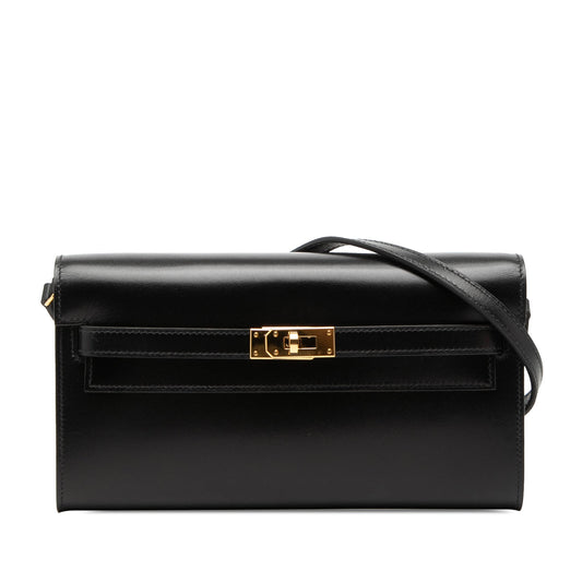 Hermès Box Calf Kelly To Go Wallet