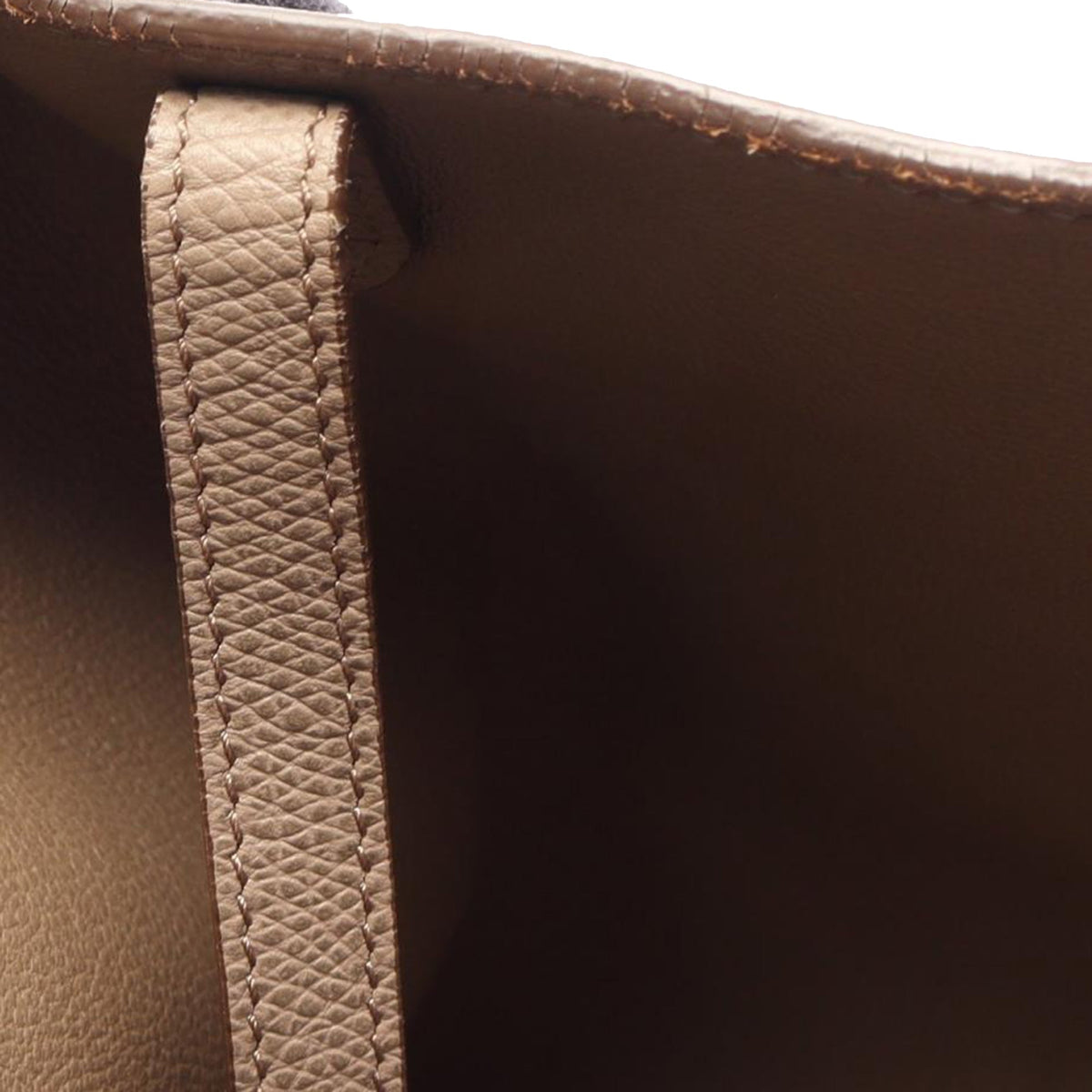Celine Small Leather Phantom Cabas Tote — Beige
