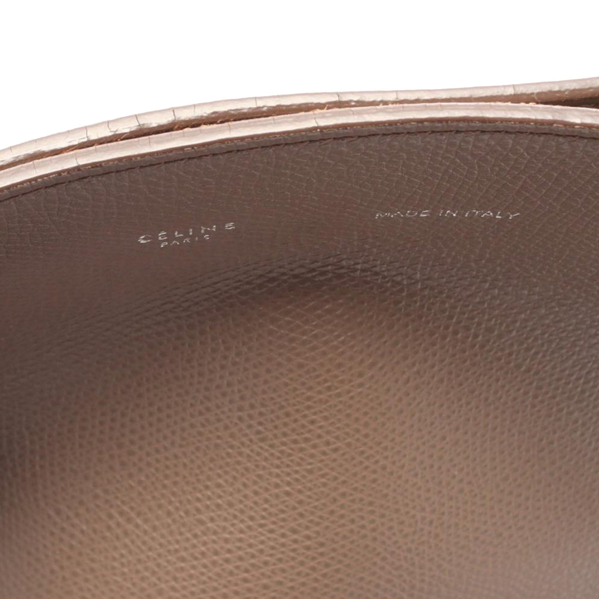 Celine Small Leather Phantom Cabas Tote — Beige