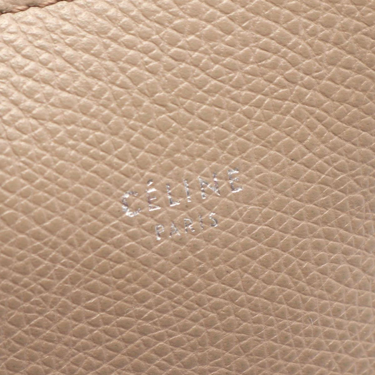 Celine Small Leather Phantom Cabas Tote — Beige