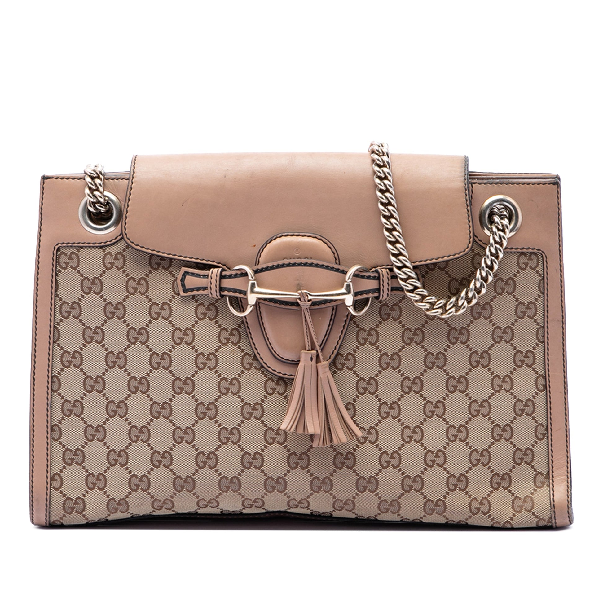 Gucci Large GG Canvas Emily Shoulder Bag