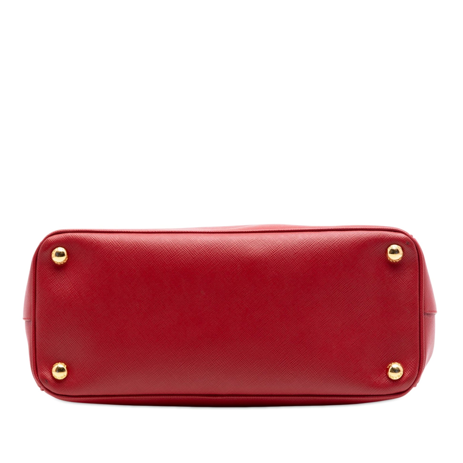 Prada Small Saffiano Lux Galleria Double Zip Satchel