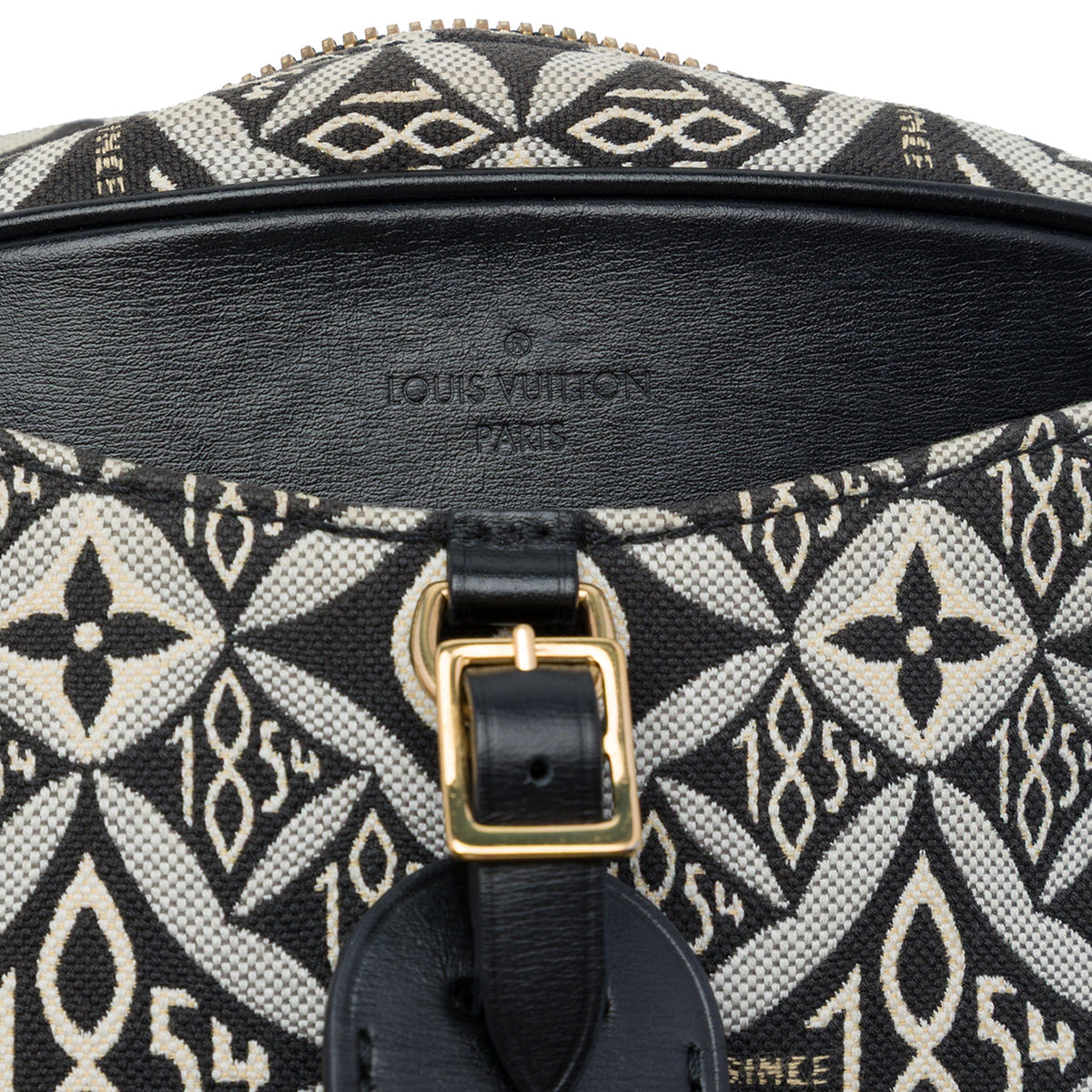 Louis Vuitton Monogram Jacquard Since 1854 Mini Deauville — Black