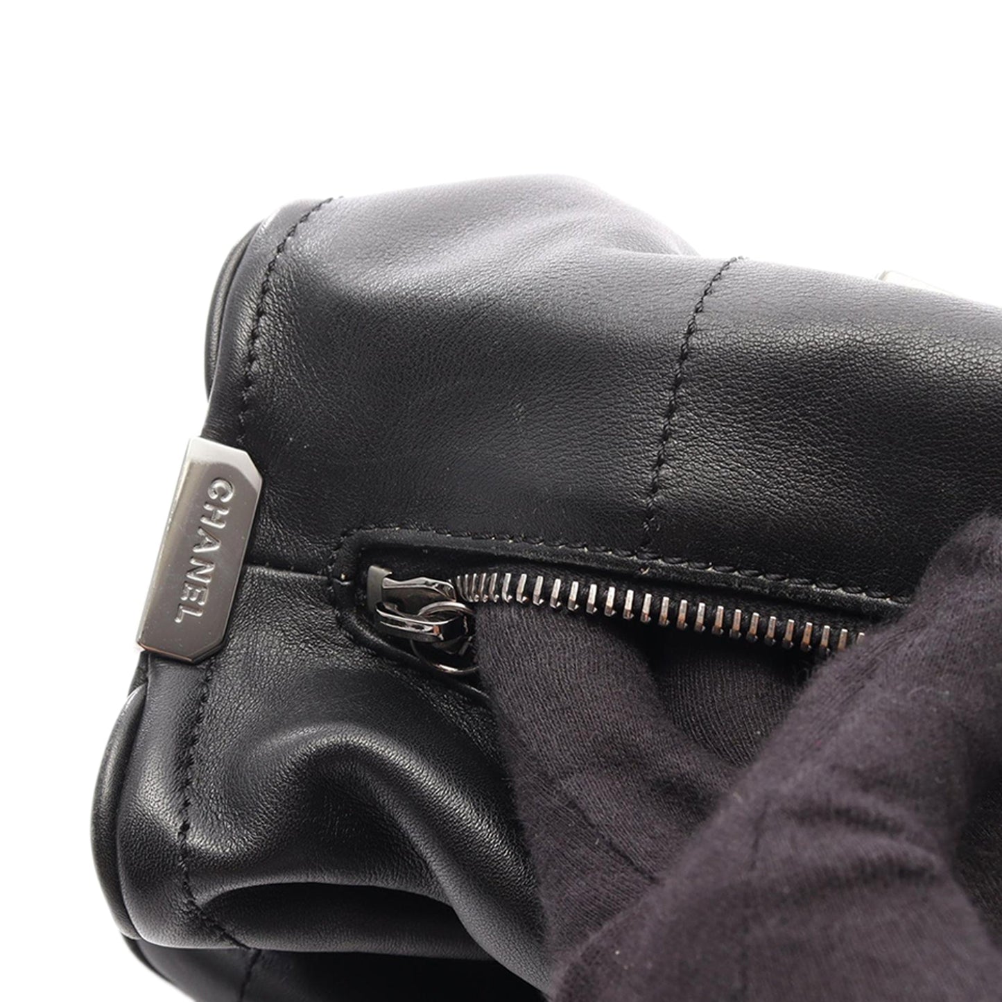 Chanel CC Square Quilted Lambskin Handbag