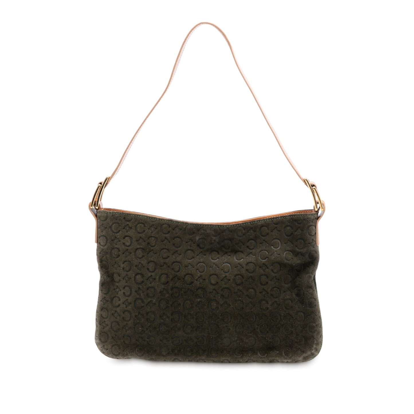 Celine C Macadam Suede Shoulder Bag