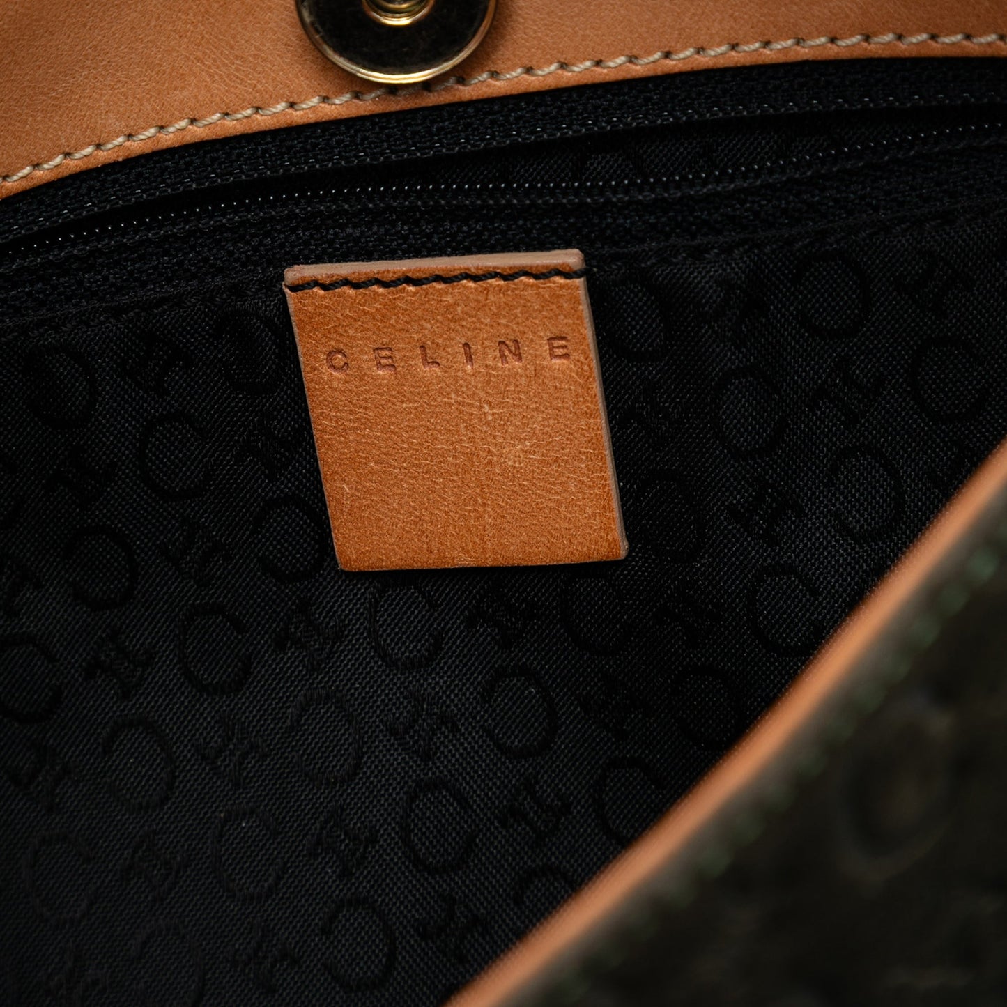 Celine C Macadam Suede Shoulder Bag
