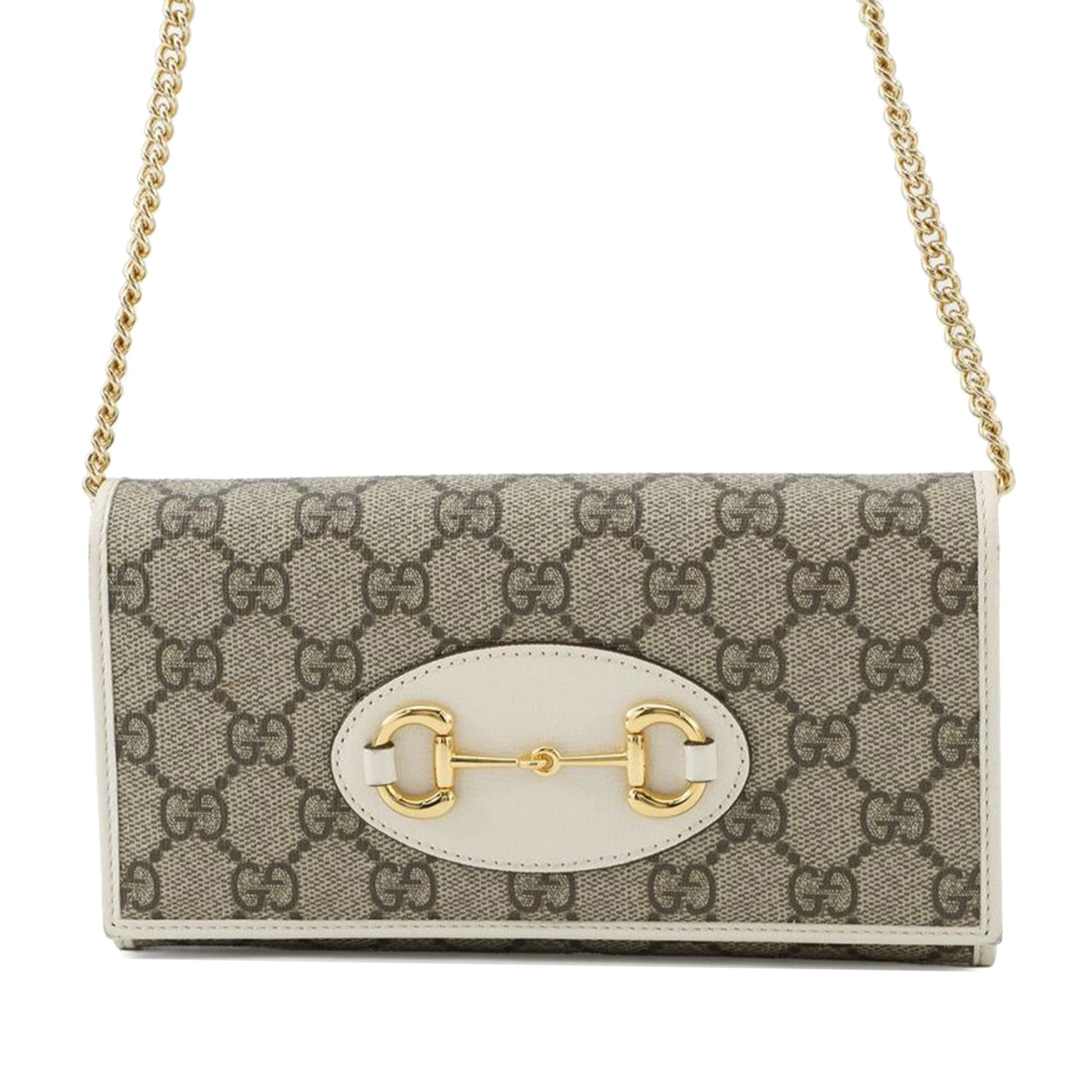 Gucci GG Supreme Horsebit 1955 Wallet On Chain