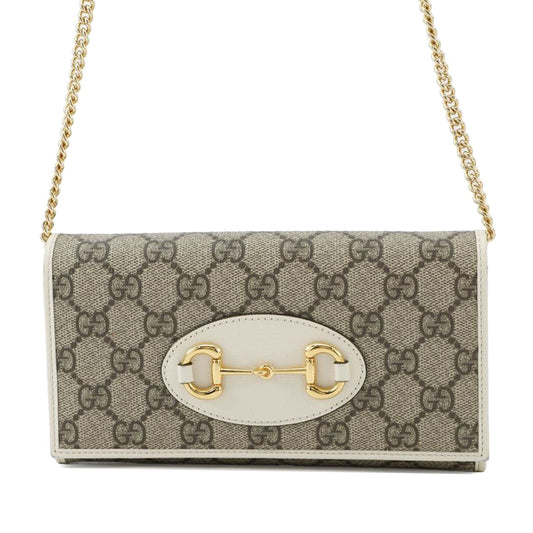 Gucci GG Supreme Horsebit 1955 Wallet On Chain