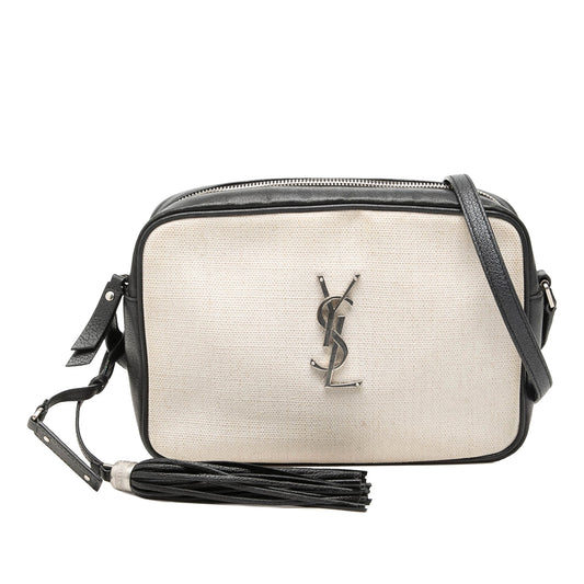 Saint Laurent Canvas Monogram Lou Camera Bag