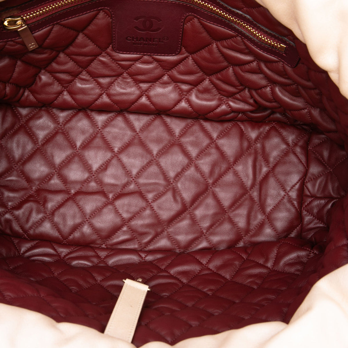Chanel Medium Lambskin Coco Cocoon Reversible Tote — Gold