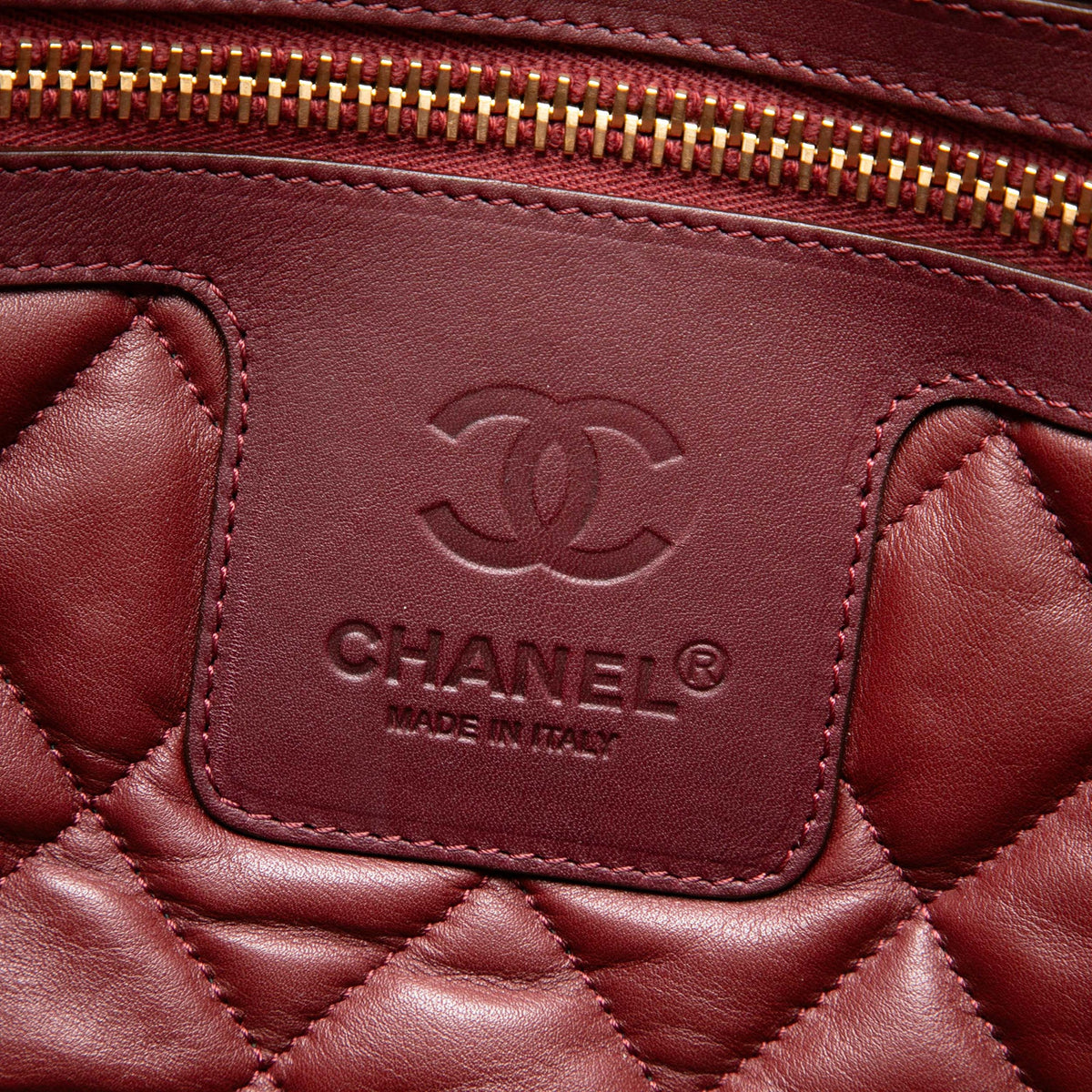 Chanel Medium Lambskin Coco Cocoon Reversible Tote — Gold