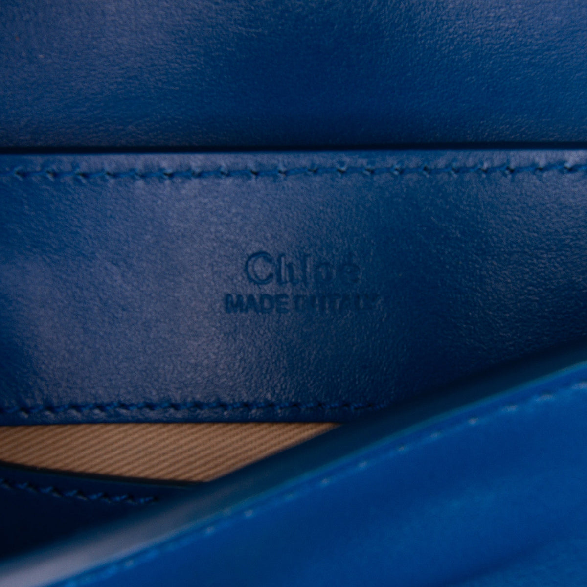 Chloé Calfskin and Suede C Belt Bag — Blue