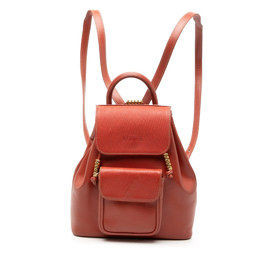 LOEWE Leather Velazquez Twist Backpack