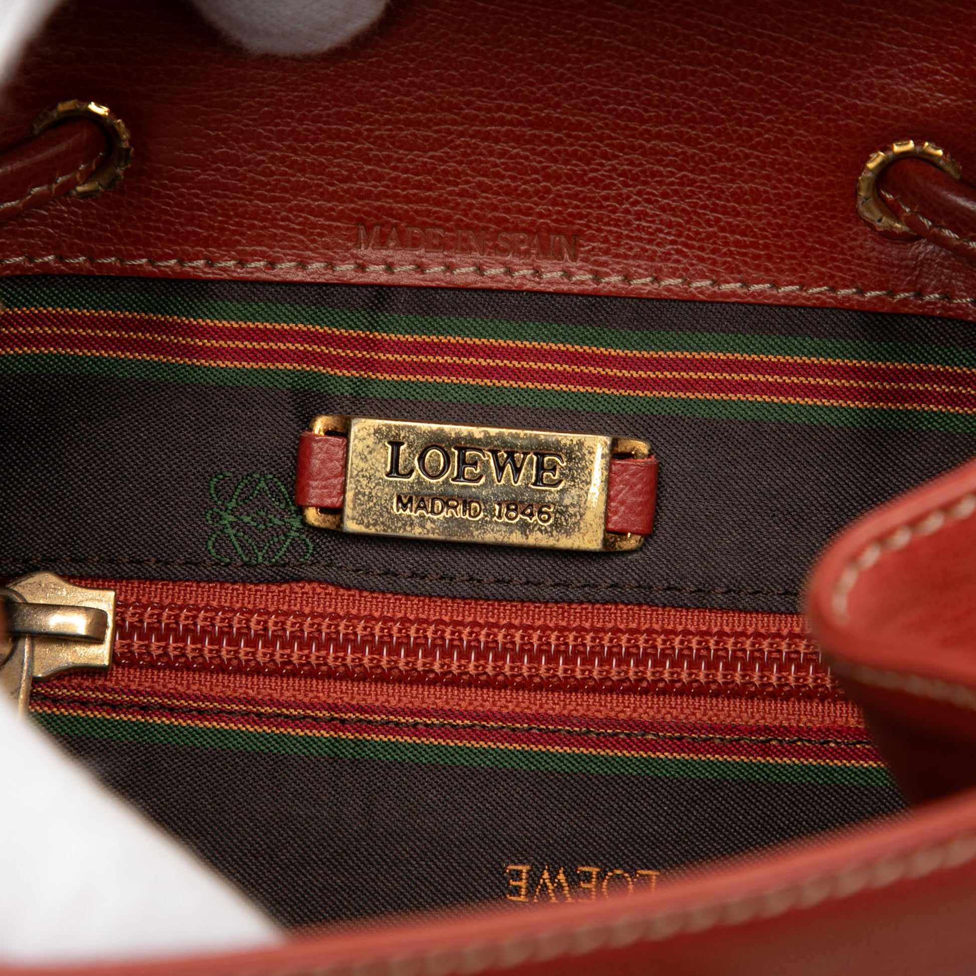 LOEWE Leather Velazquez Twist Backpack