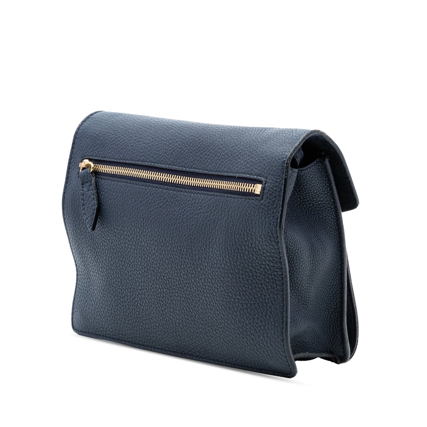 Small Leather and House Check Canvas Derby Macken Crossbody