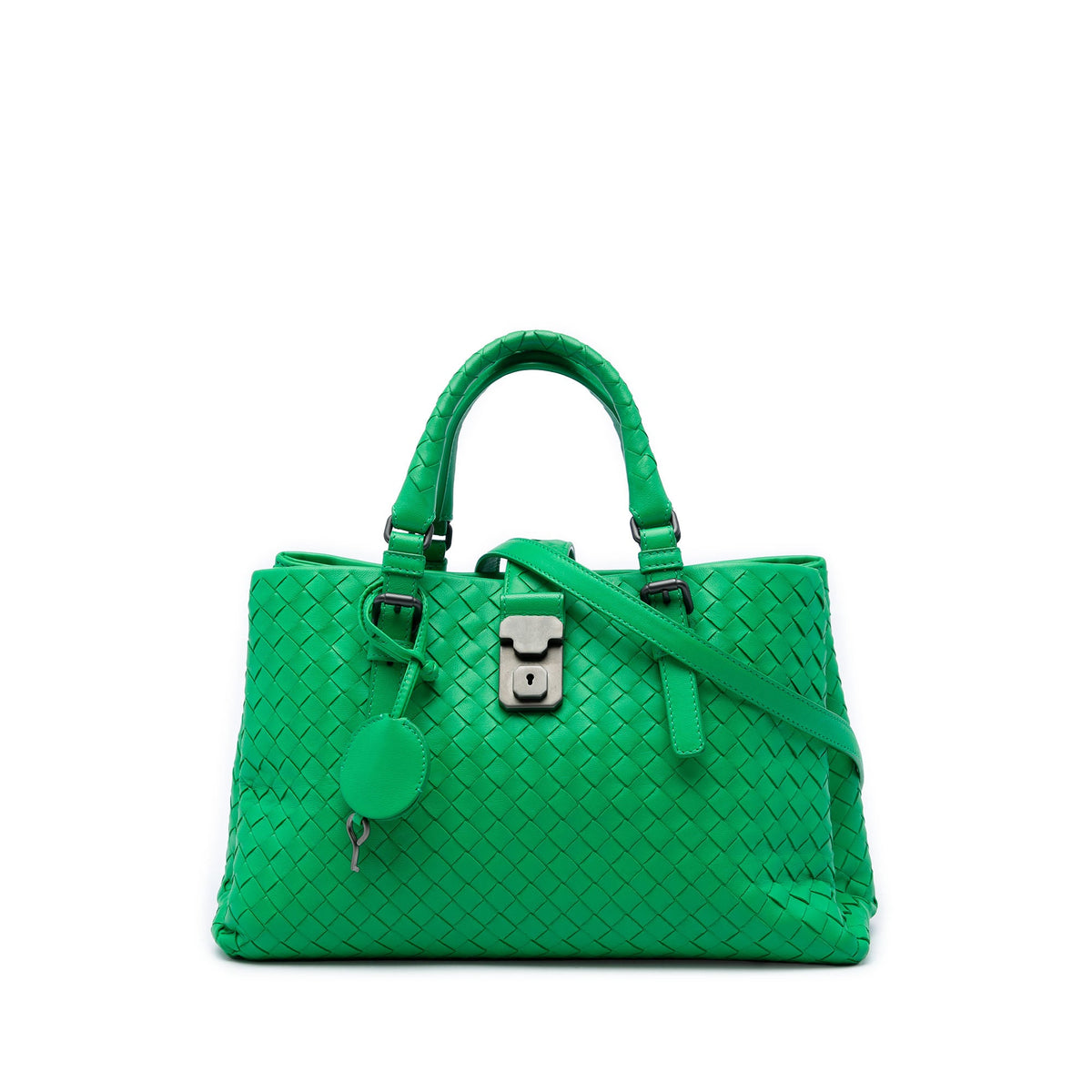 Bottega Veneta Small Nappa Intrecciato Roma Satchel