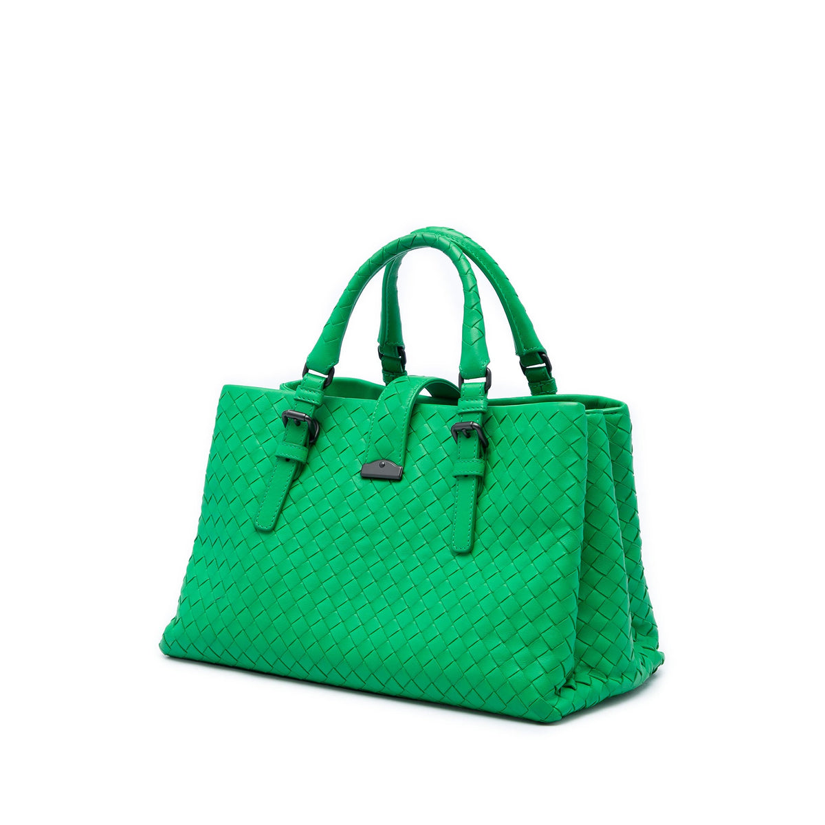 Bottega Veneta Small Nappa Intrecciato Roma Satchel