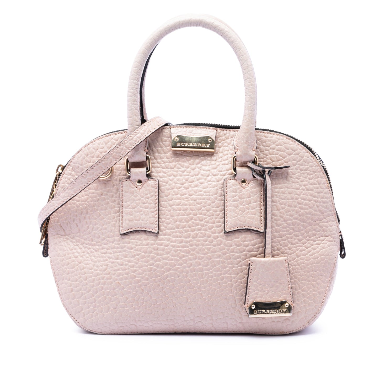 Burberry Small Grained Calfskin Heritage Orchard Bowling Bag