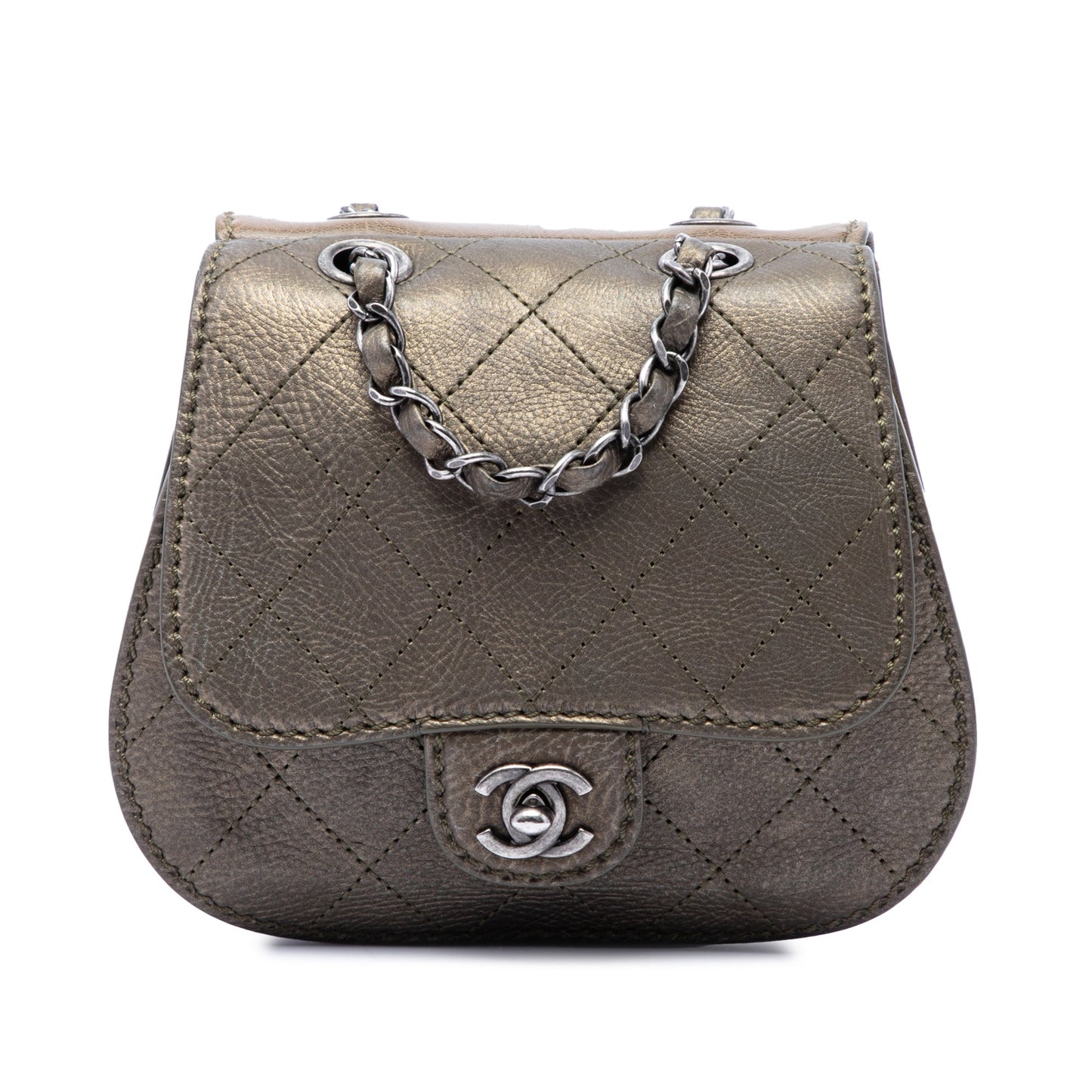 Chanel Small Quilted Calfskin Coco Twin Flap