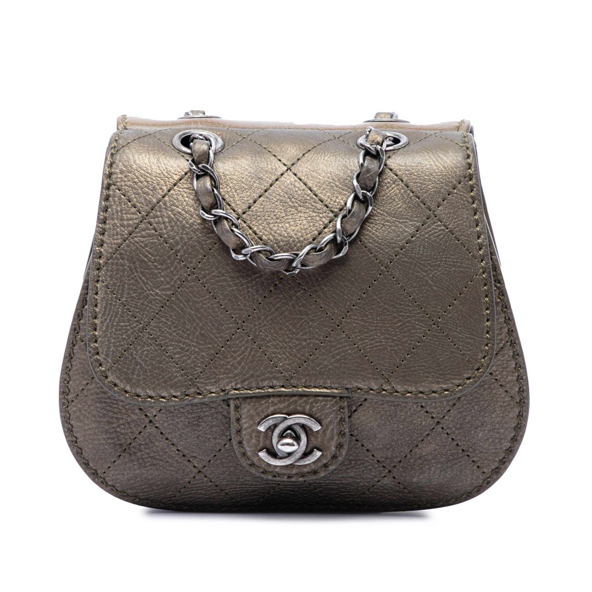 Chanel Small Quilted Calfskin Coco Twin Flap