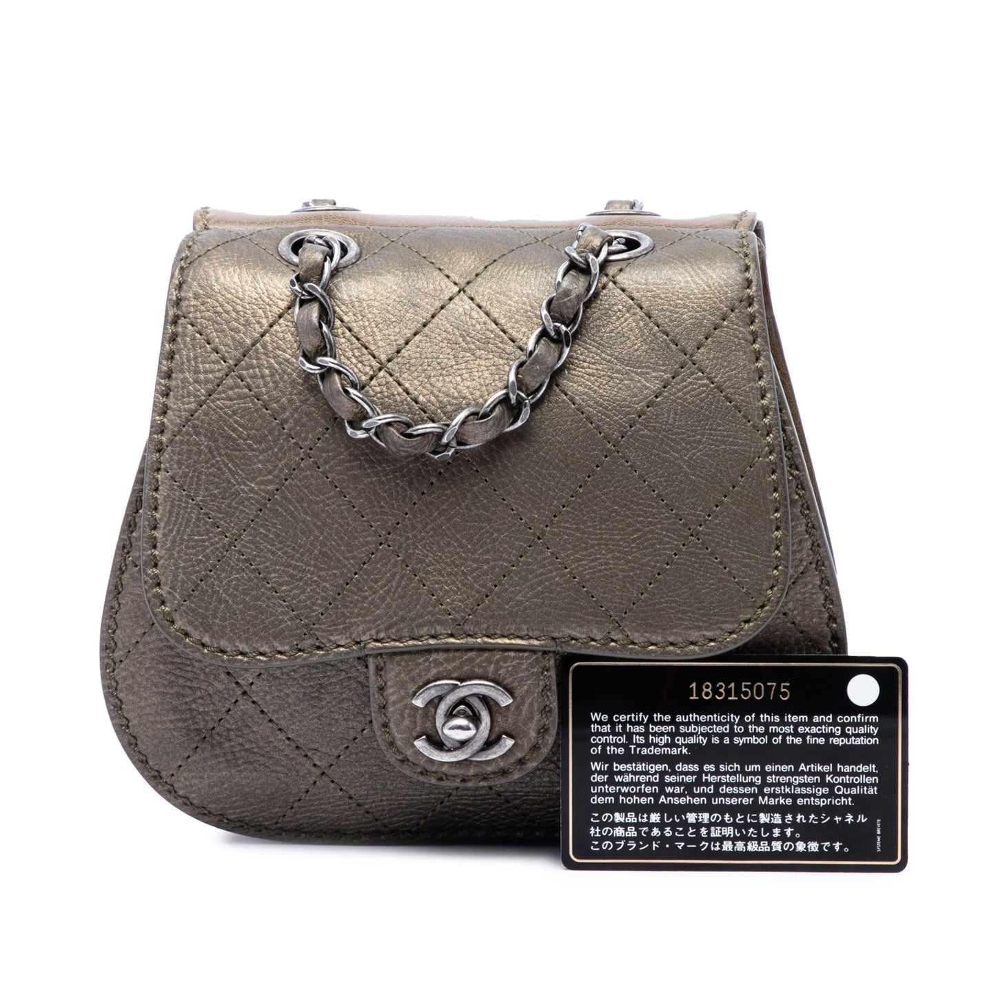 Chanel Small Quilted Calfskin Coco Twin Flap