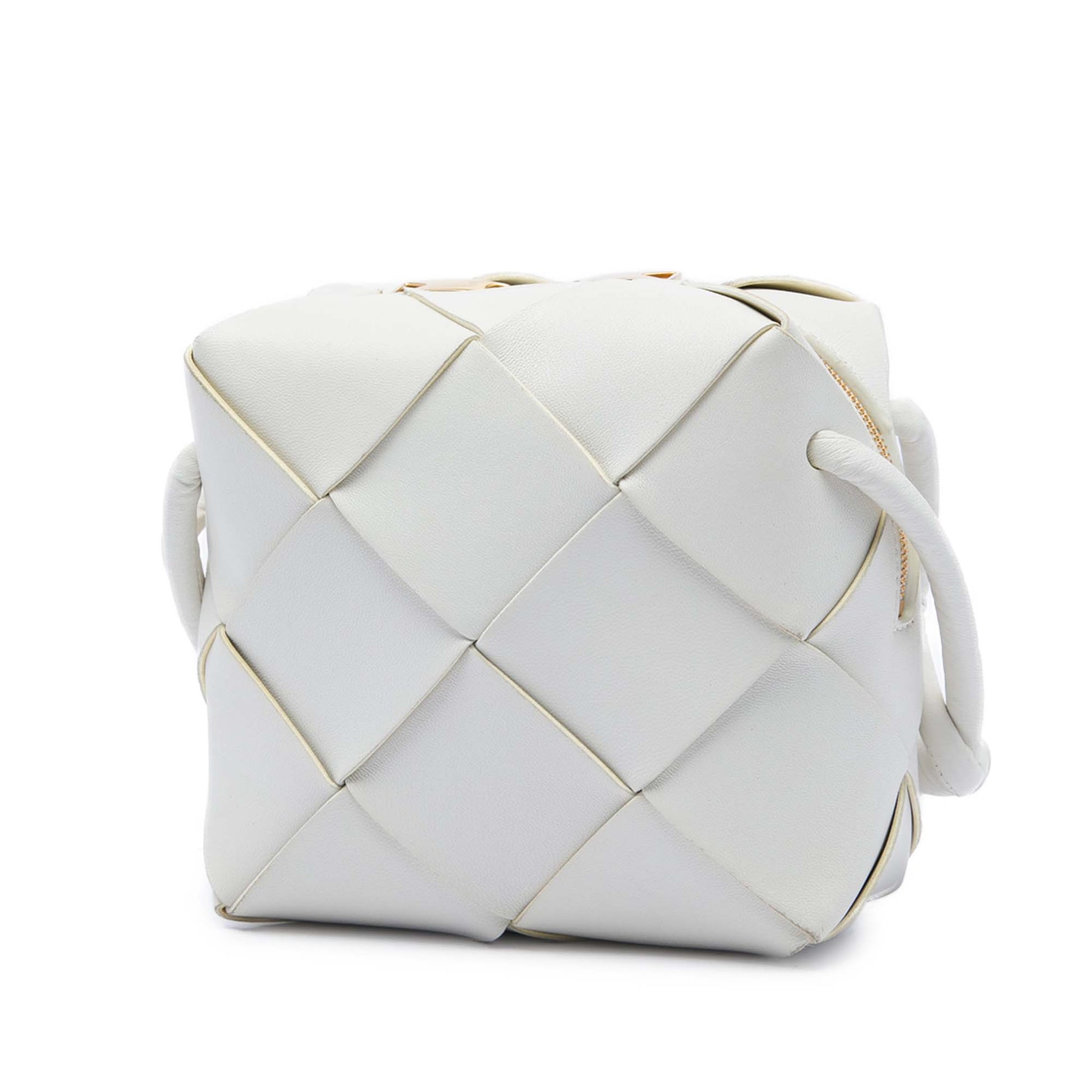 Bottega Veneta Mini Lambskin Intrecciato Cassette Camera Bag