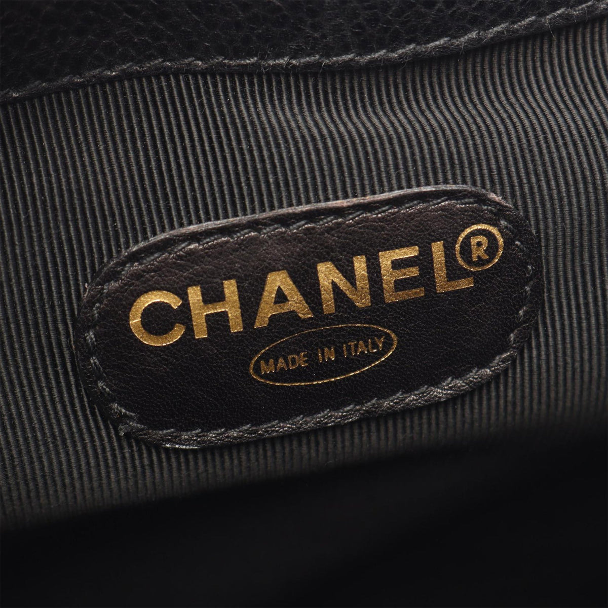 Chanel Caviar Triple CC Backpack — Black