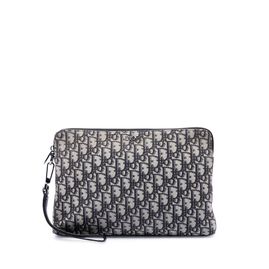 Dior Oblique Canvas A4 Zipped Pouch