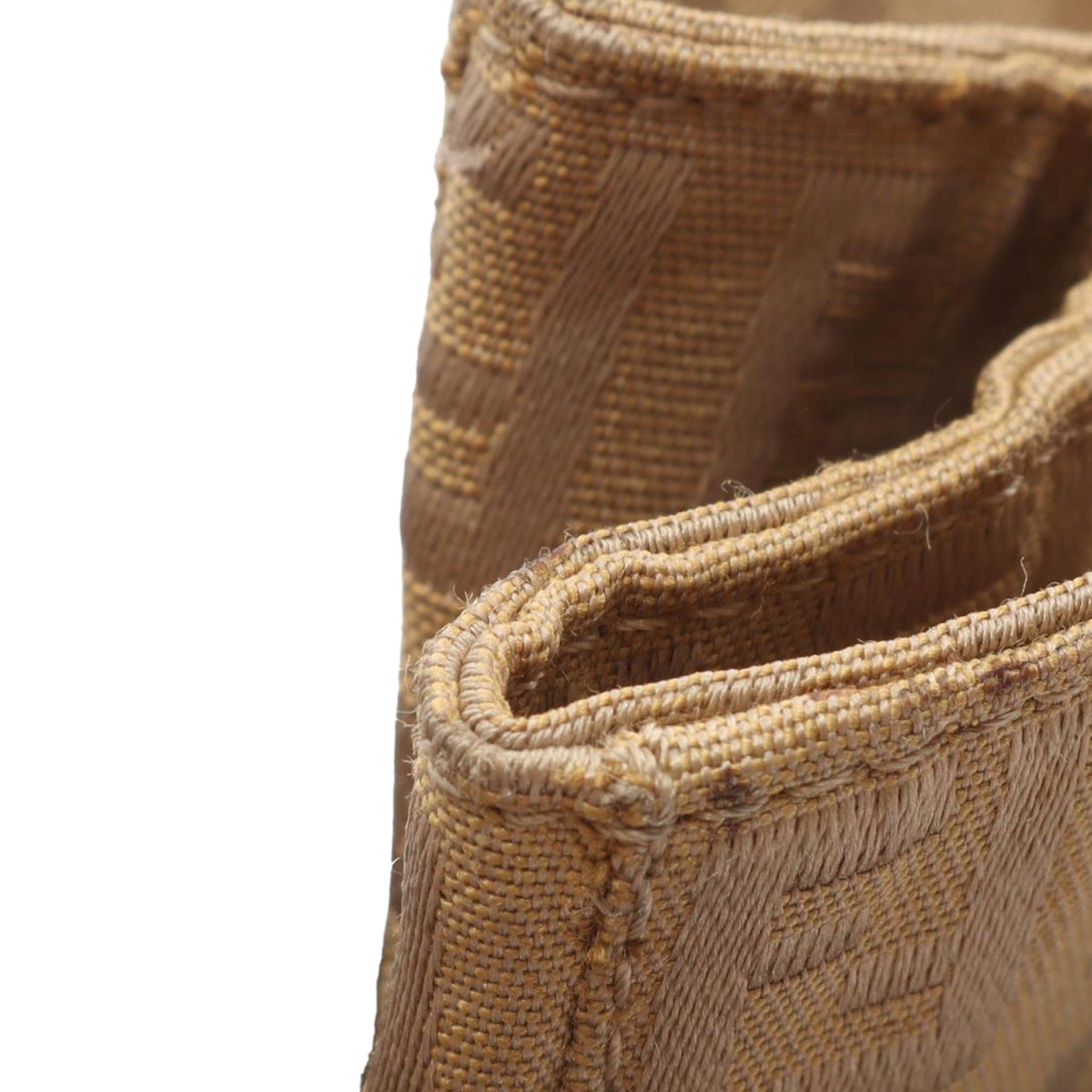 Fendi Zucchino Canvas Tote — Brown