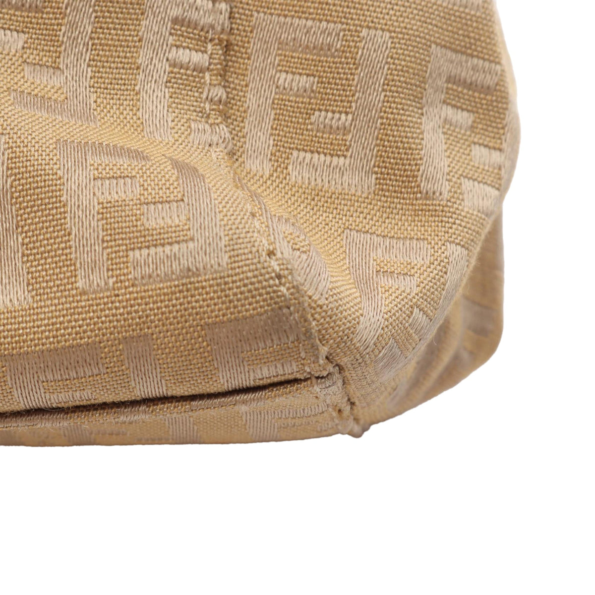 Fendi Zucchino Canvas Tote — Brown