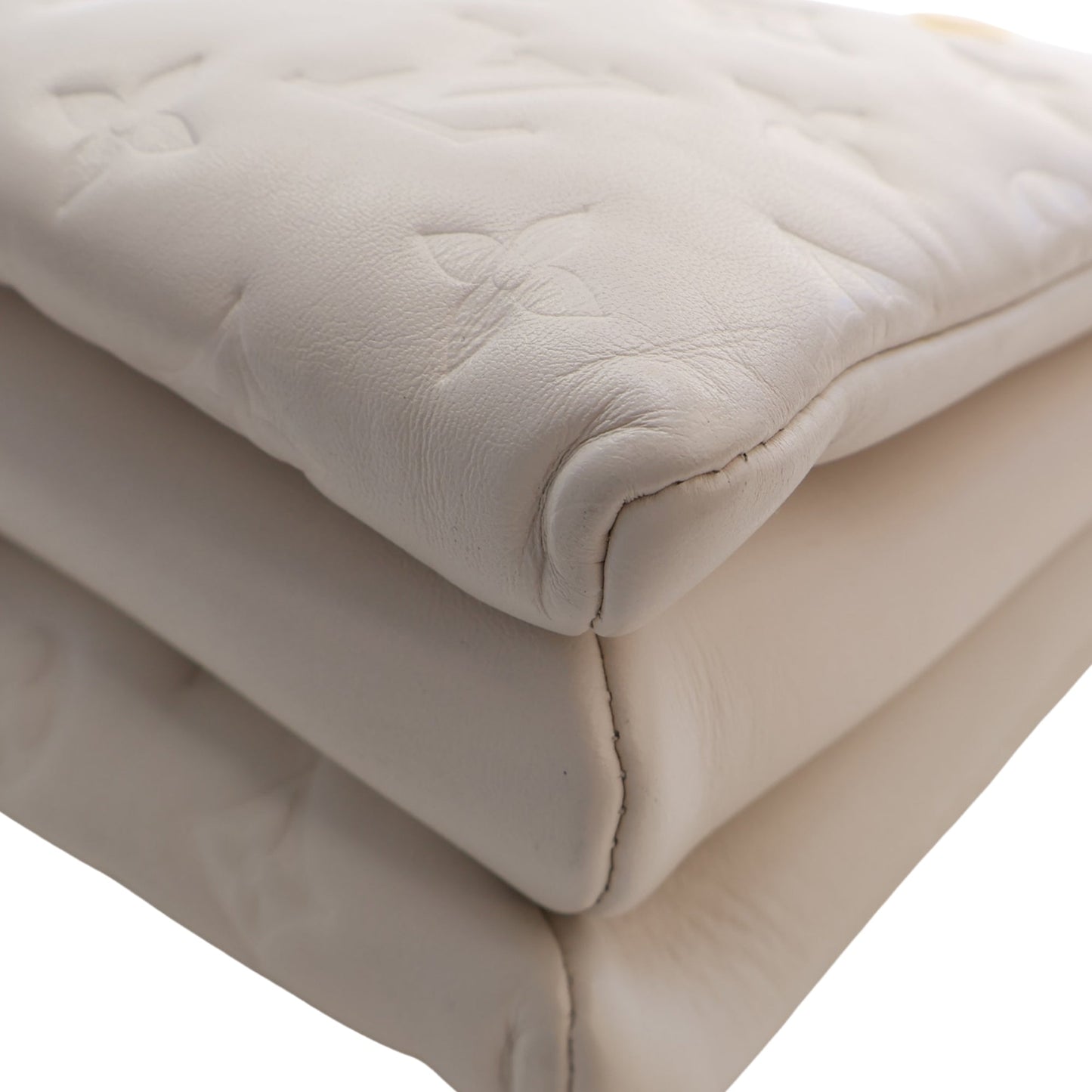 Louis Vuitton Monogram Embossed Puffy Lambskin Coussin PM