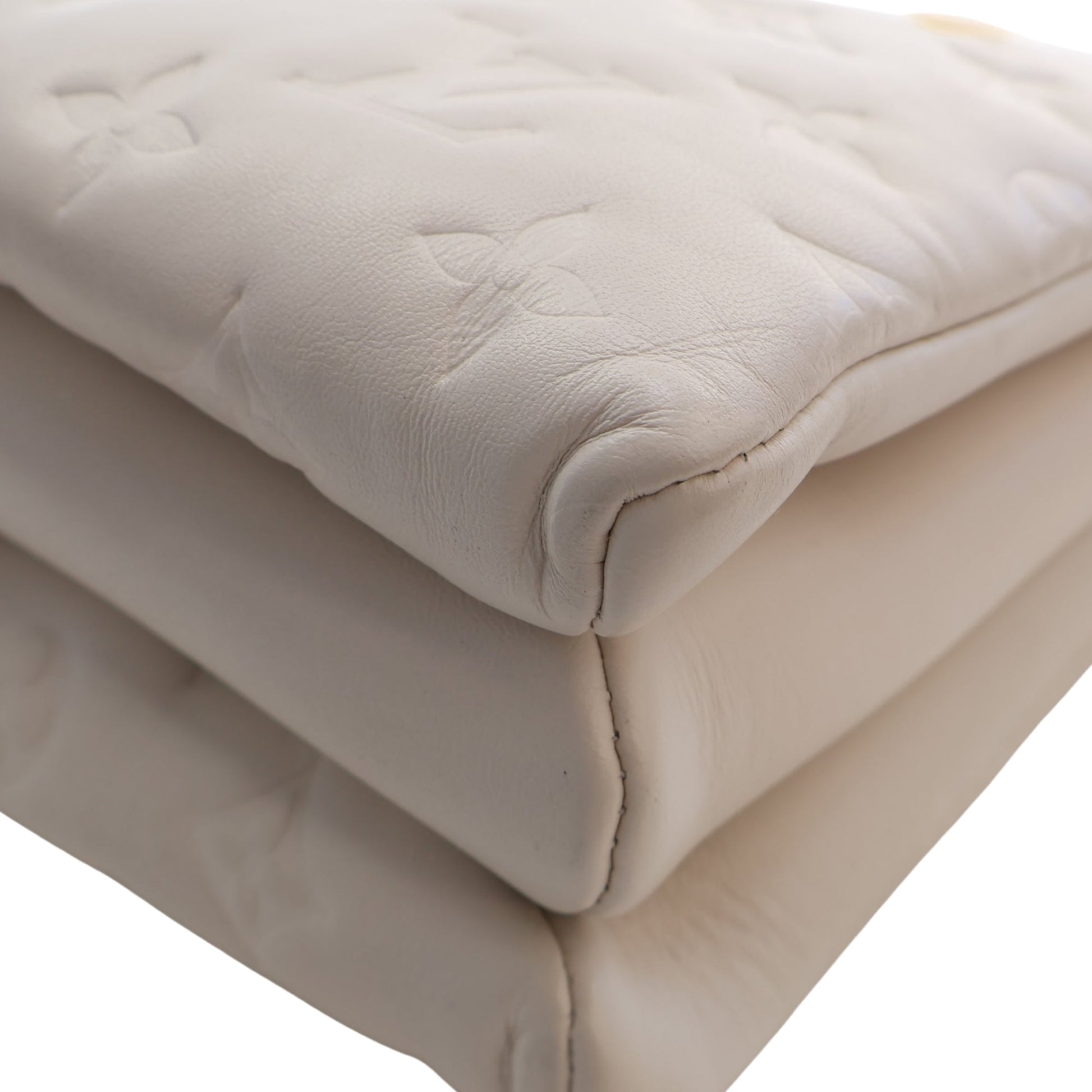 Louis Vuitton Monogram Embossed Puffy Lambskin Coussin PM