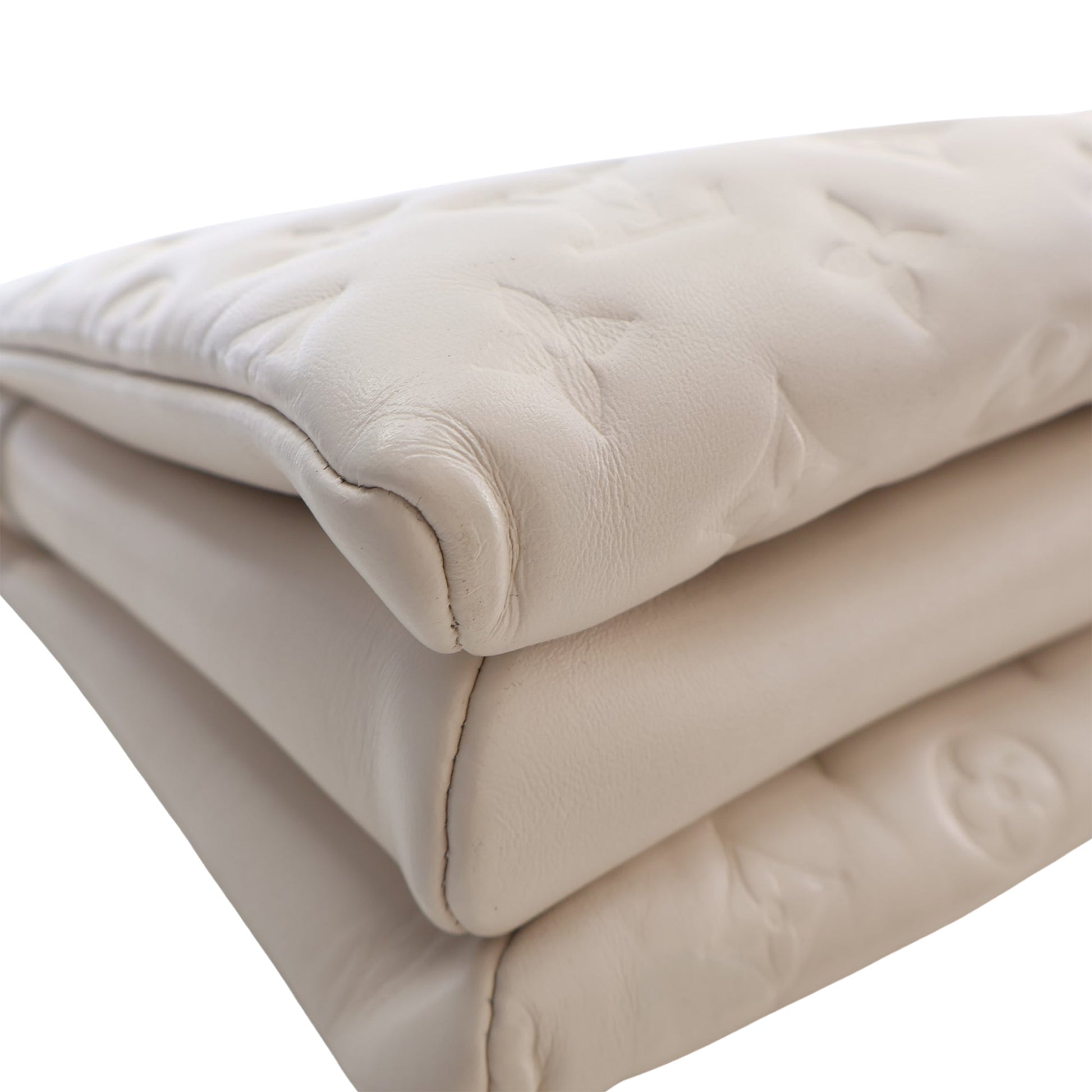 Louis Vuitton Monogram Embossed Puffy Lambskin Coussin PM