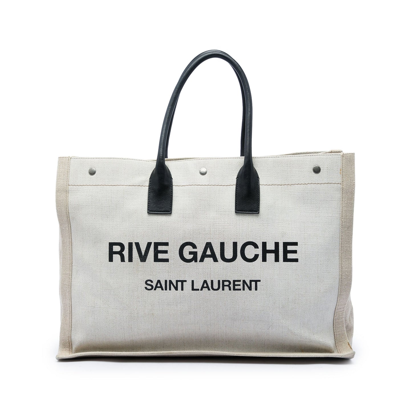 Saint Laurent Large Canvas Rive Gauche Tote