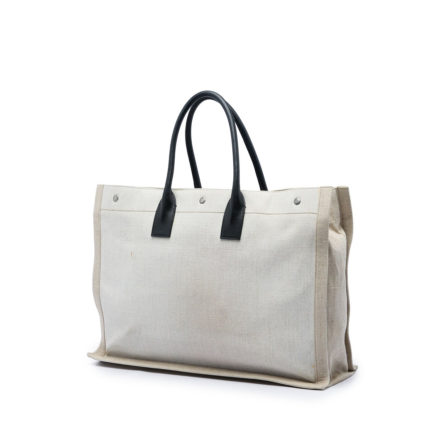 Saint Laurent Large Canvas Rive Gauche Tote
