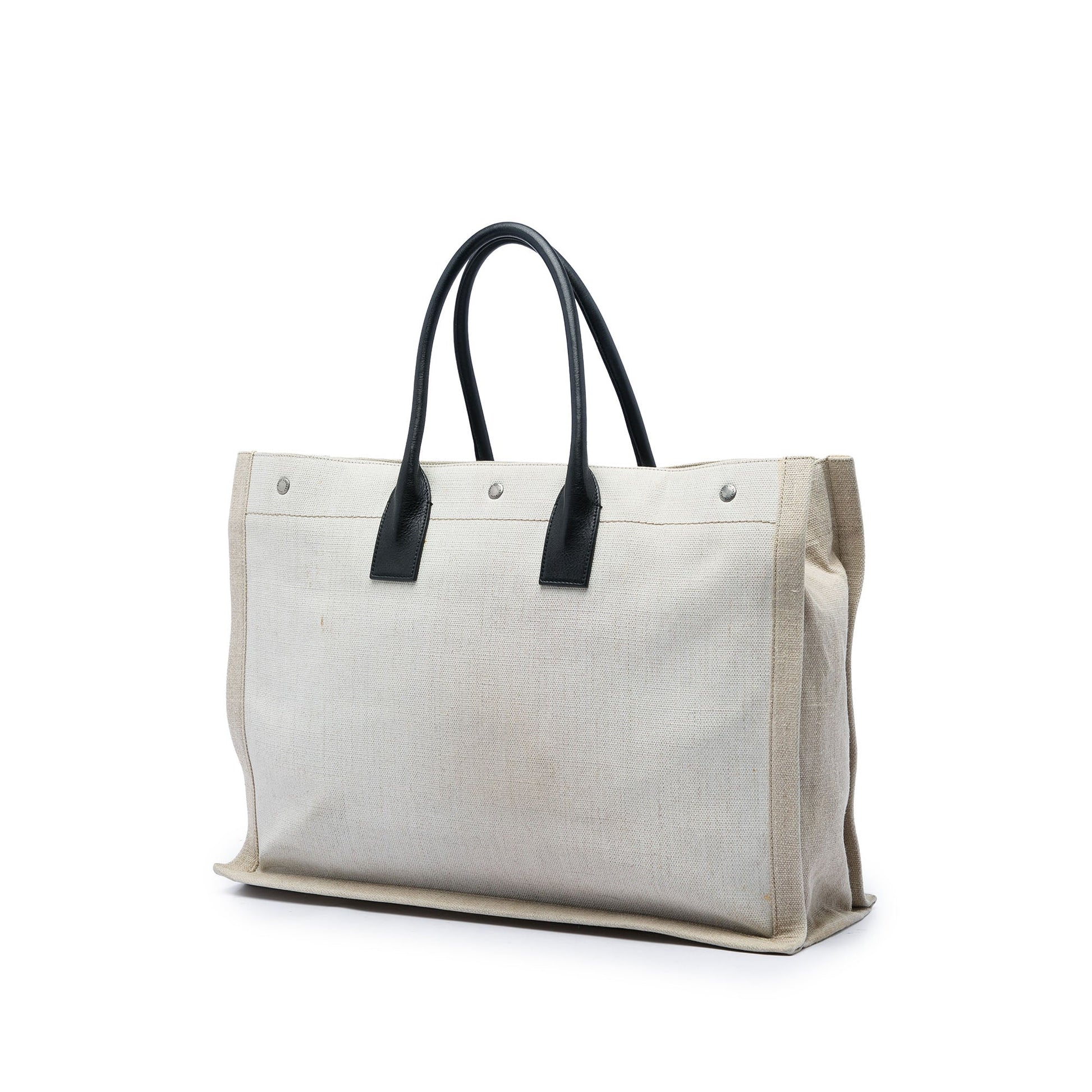 Saint Laurent Large Canvas Rive Gauche Tote