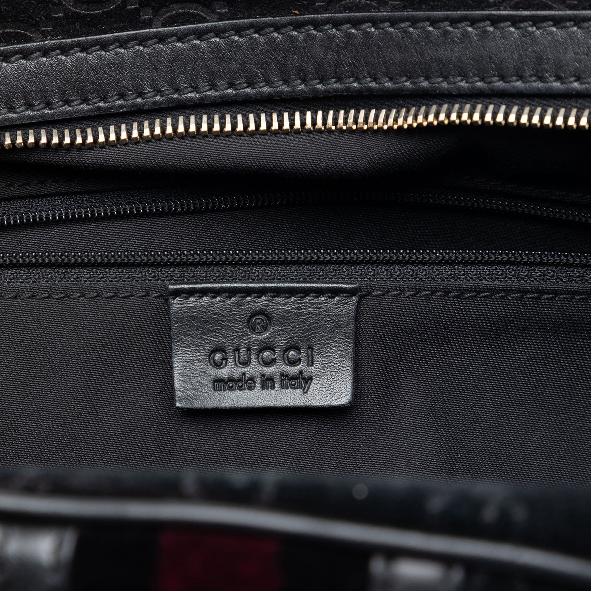 Gucci GG Suede Web Dome Handbag