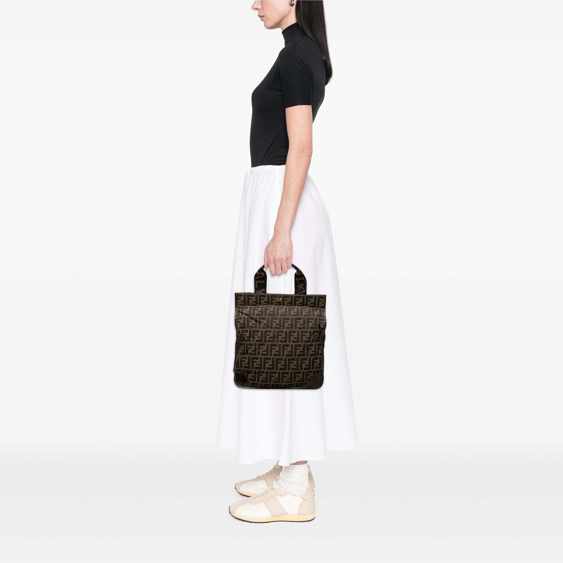 Fendi Zucca Canvas Shopping Tote