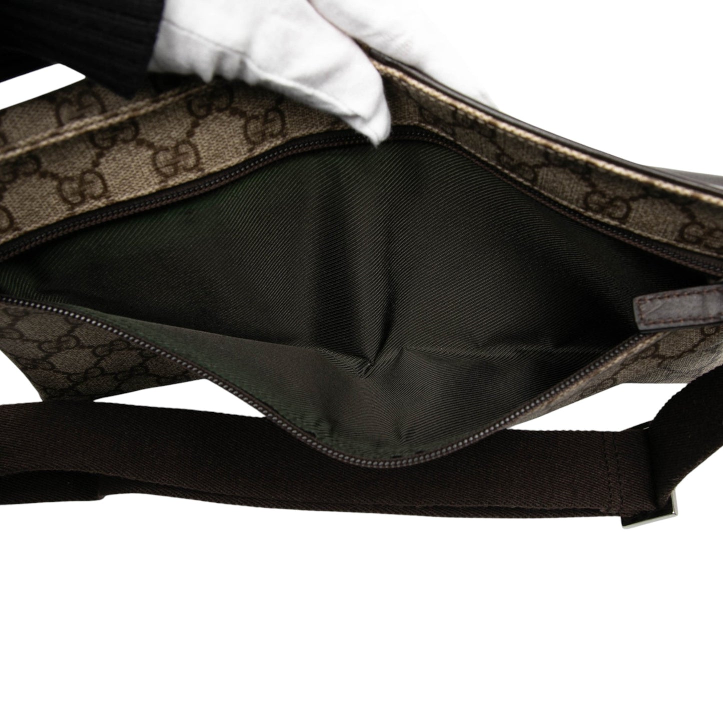 Gucci GG Supreme Double Pocket Belt Bag
