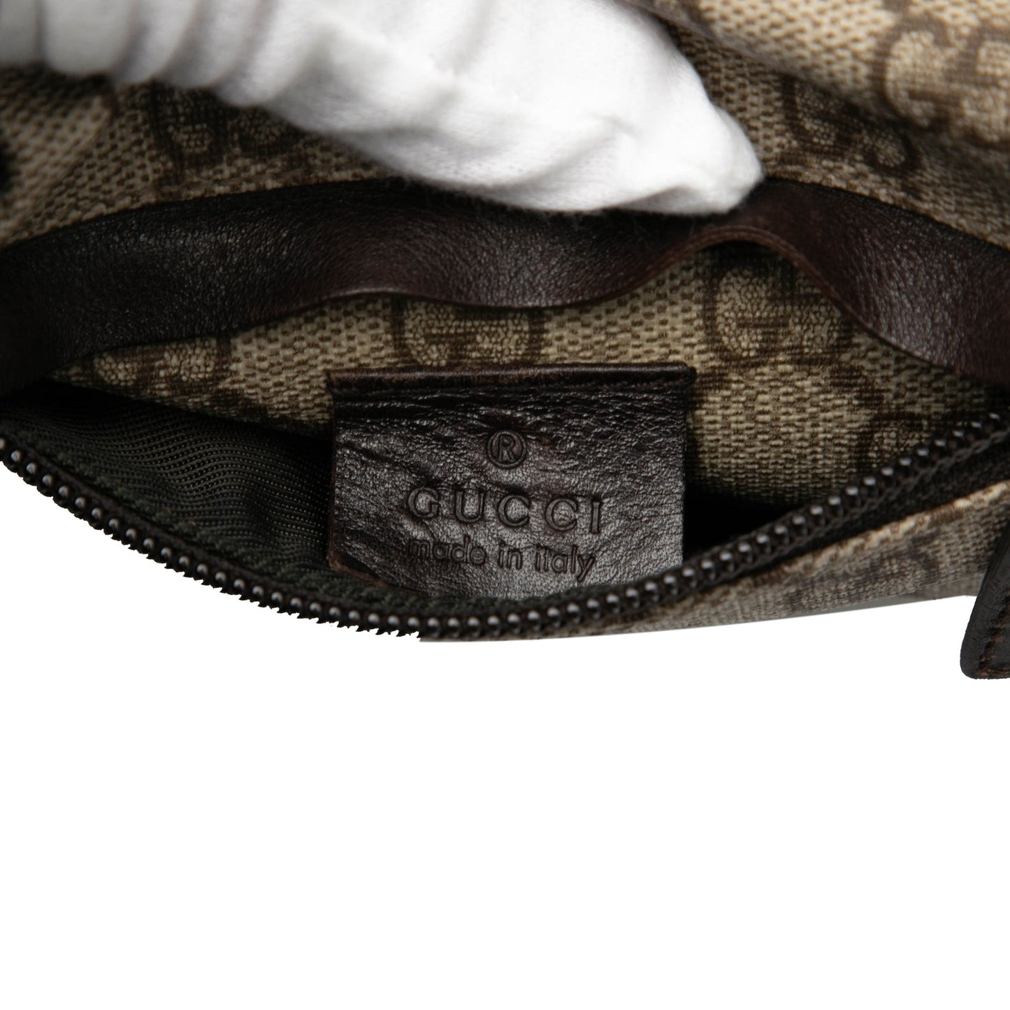 Gucci GG Supreme Double Pocket Belt Bag