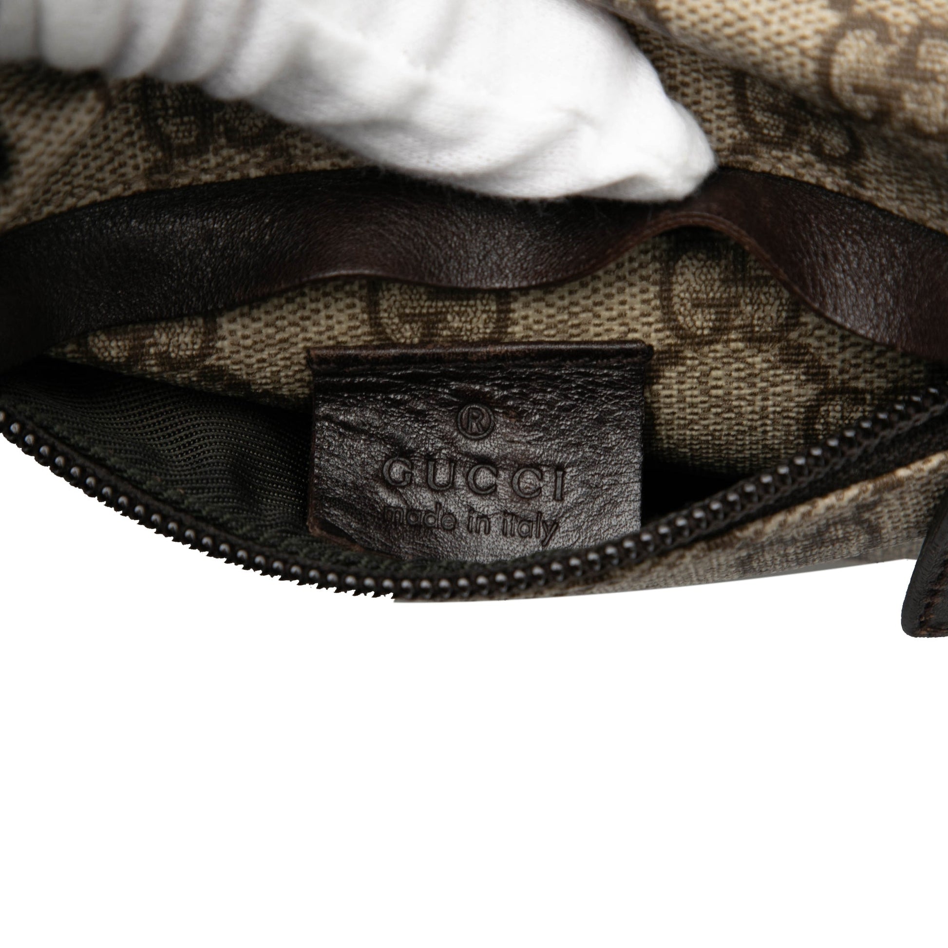 Gucci GG Supreme Double Pocket Belt Bag