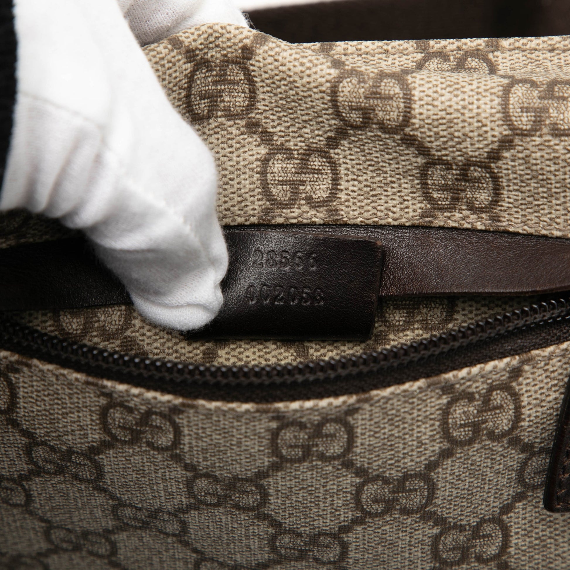 Gucci GG Supreme Double Pocket Belt Bag