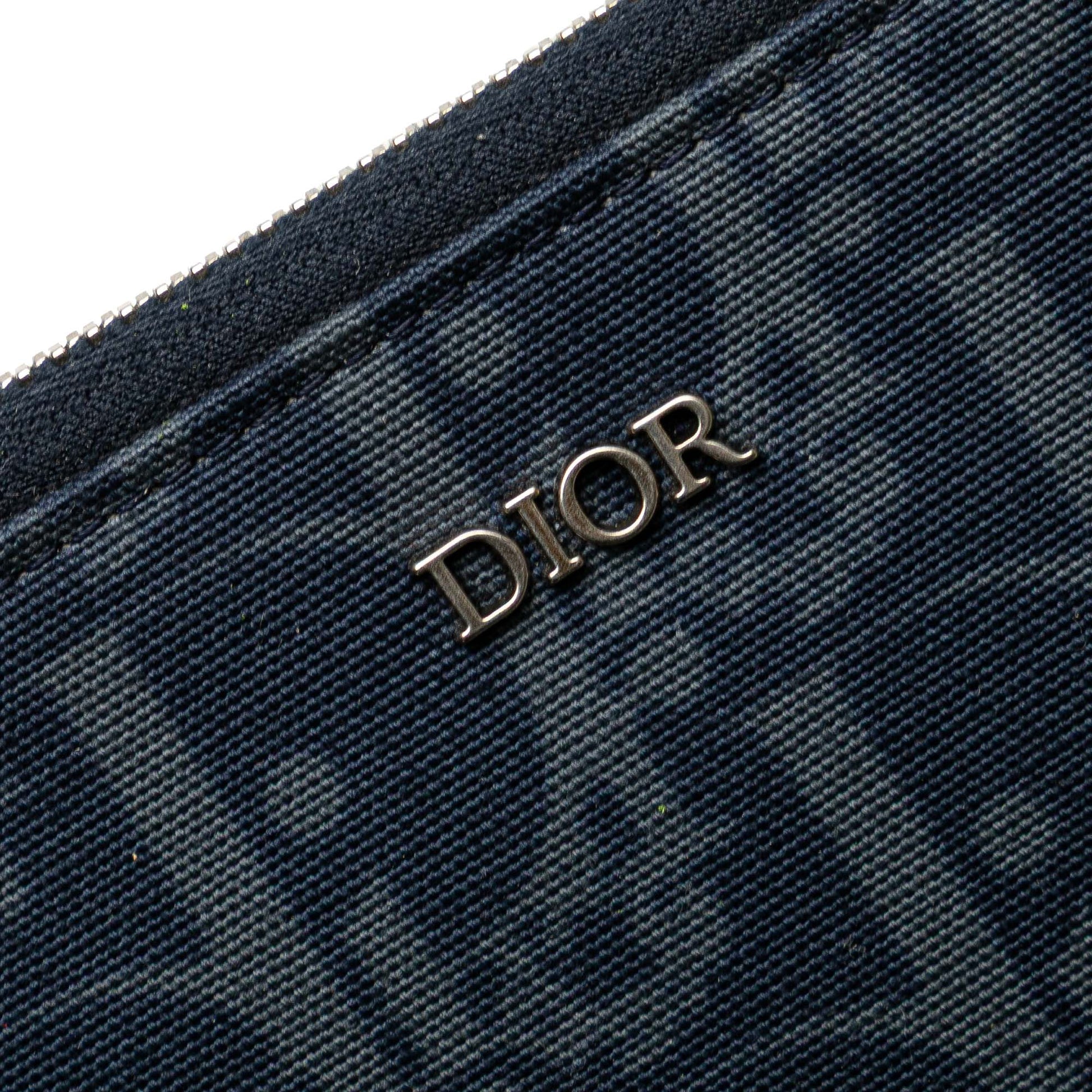 Dior Oblique Denim Tears A5 Flat Pouch