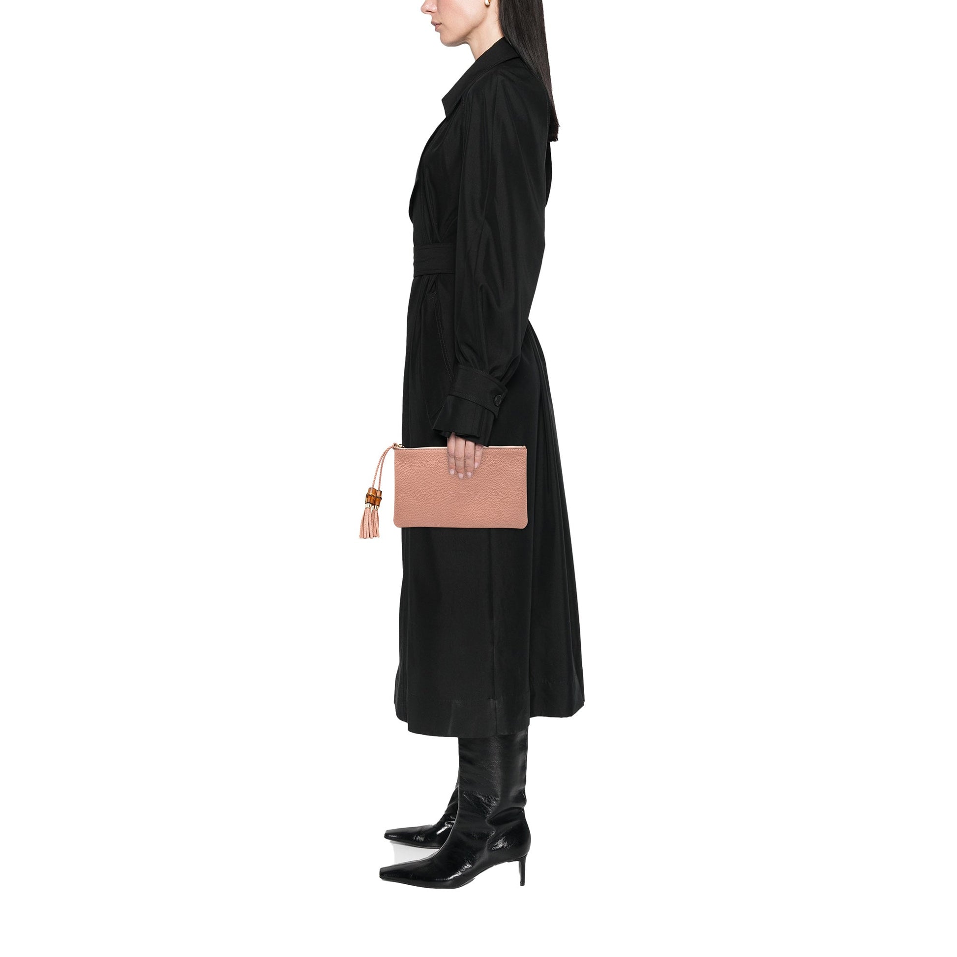 Gucci Calfskin Bamboo Clutch