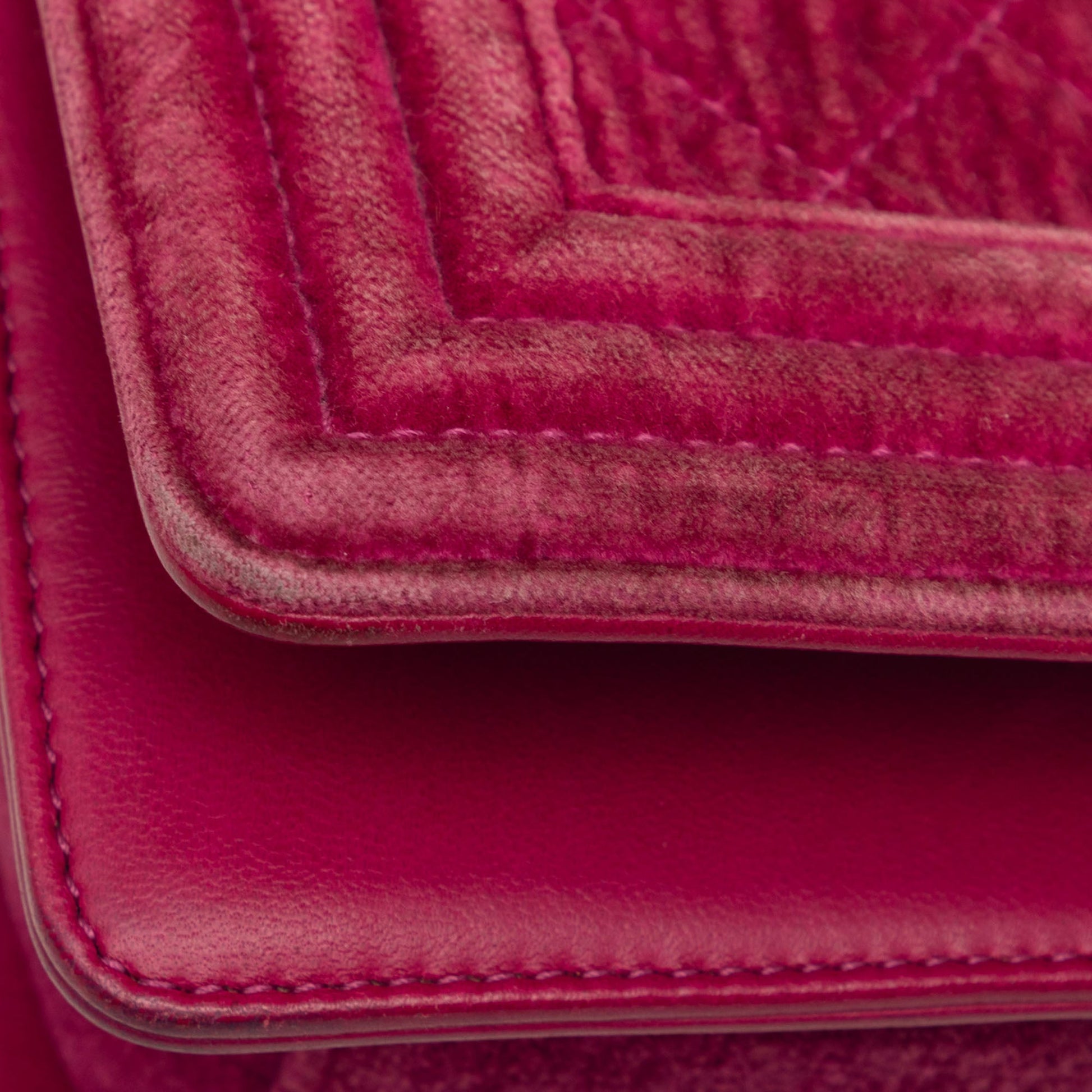 Chanel Small Quilted Velvet Boy Flap