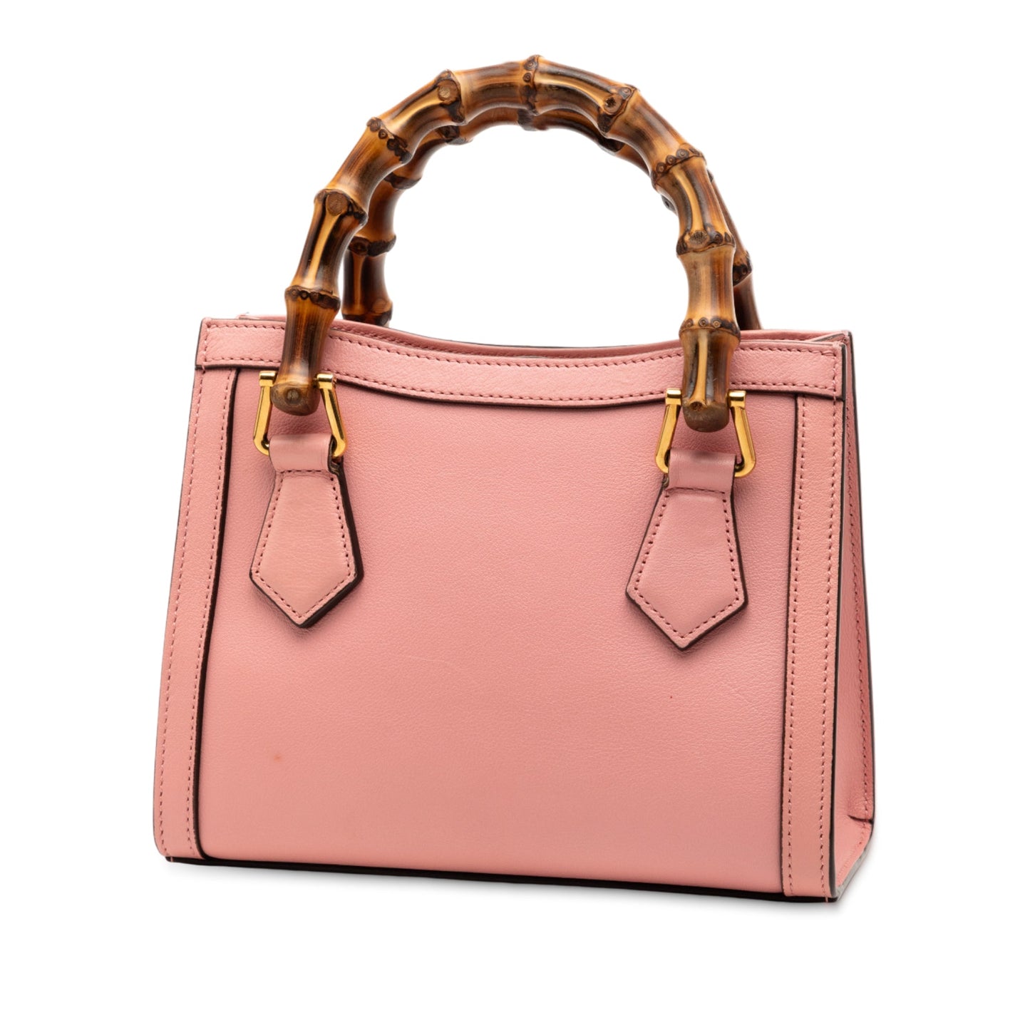 Gucci Mini Calfskin Bamboo Diana Satchel