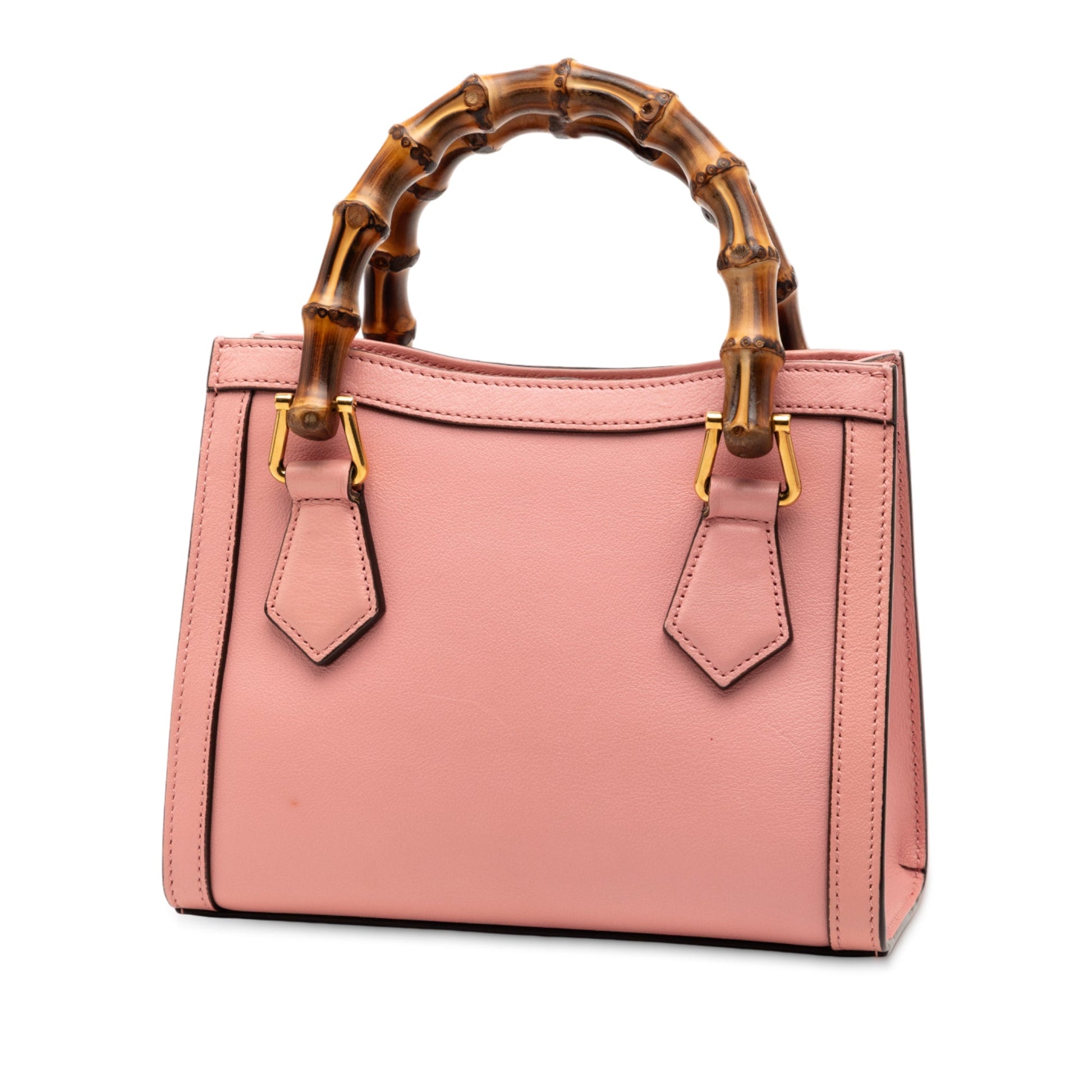 Gucci Mini Calfskin Bamboo Diana Satchel