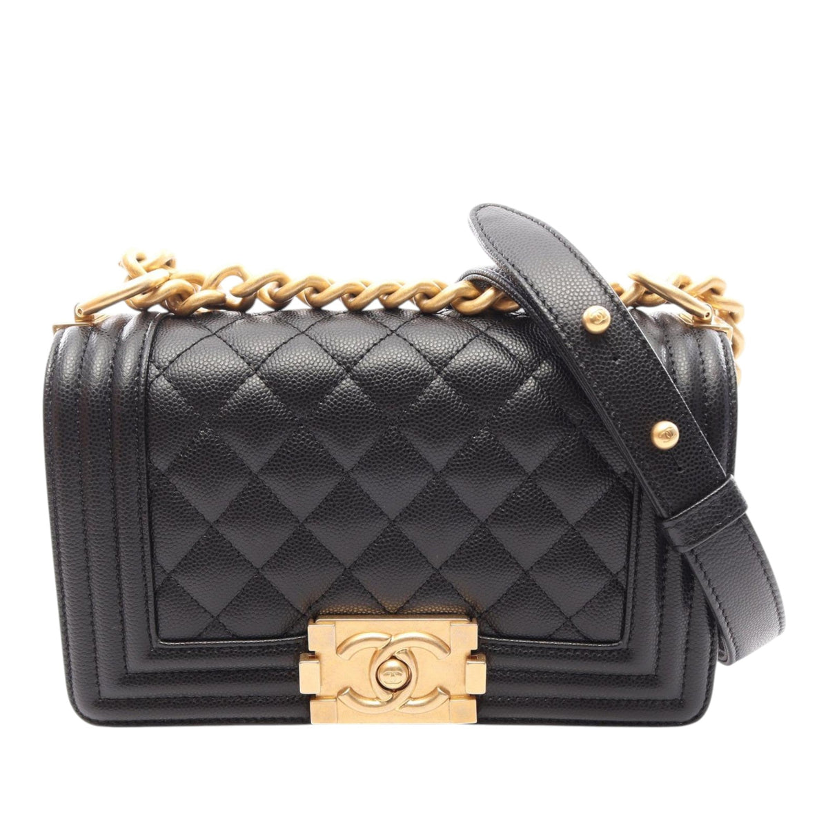 Chanel Small Quilted Caviar Boy Flap