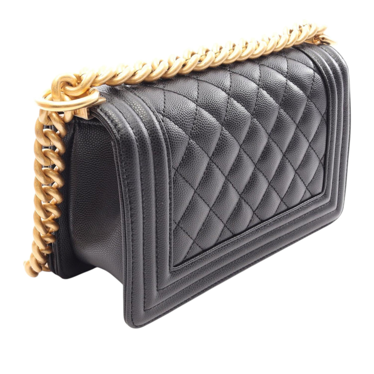Chanel Small Quilted Caviar Boy Flap