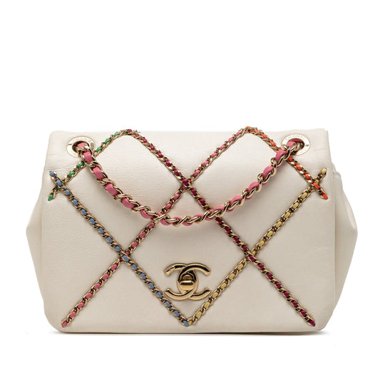 Chanel Small Lambskin Entwined Chain Flap